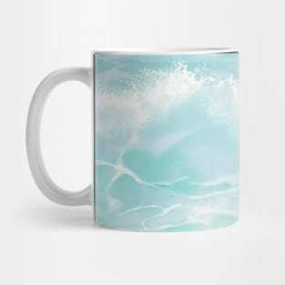 Crashing Waves Blue Sea Beautiful Fresh Summer Vibes Mug